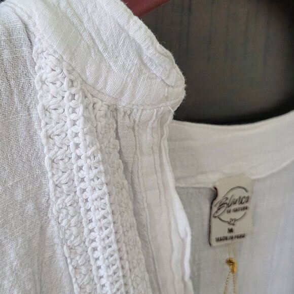 NEW with TAGS: Peasant Blouse Summer Cover Up - Picture 7 of 15